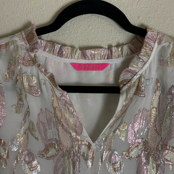 Lilly Pulitzer Women's Giana Silk Top - Picture 4 of 10